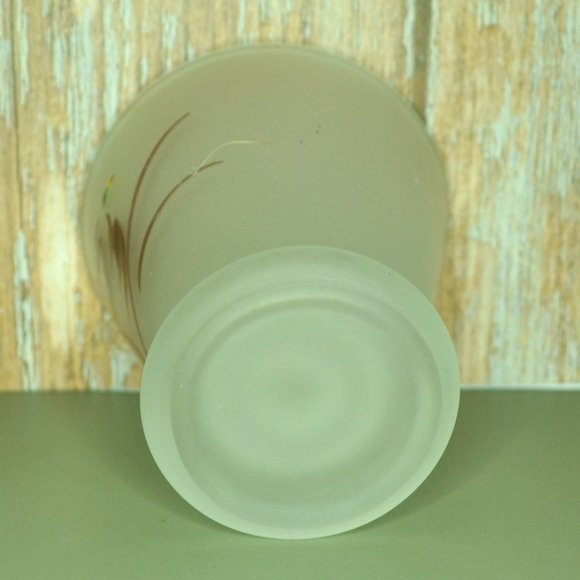 Set Of 5 Frosted Drink Glasses Stylized Bird Motif 3 Inch Tall Home And Camp MCM - Picture 5 of 11